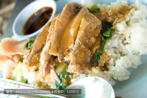 鴨肉米飯美味泰國(guó)菜