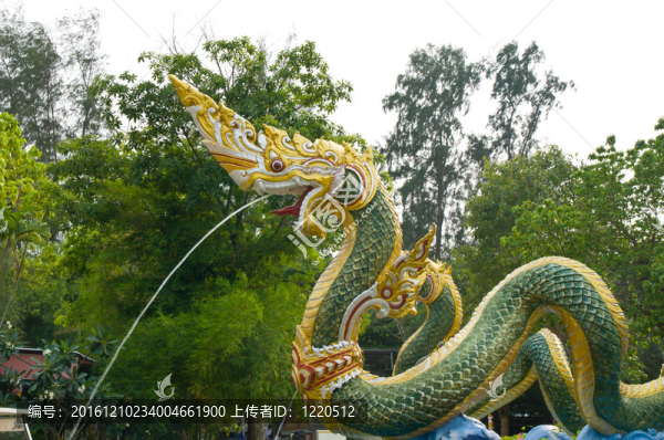 龍被噴水