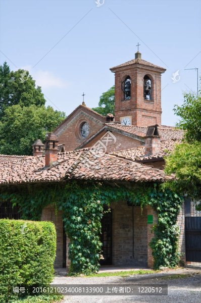 圣馬蒂諾教堂。Rivalta。Emilia,Romagna。意大利.