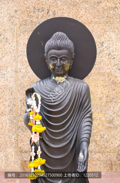一個(gè)如來佛祖雕像的肖像；Thaila