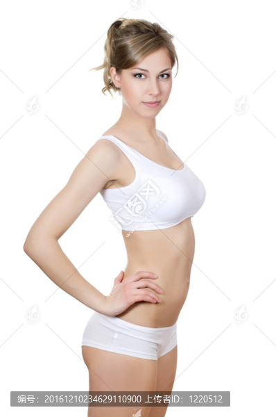 女孩用毛巾肖像