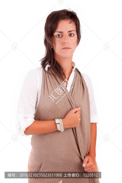 年輕漂亮的女人擺姿勢