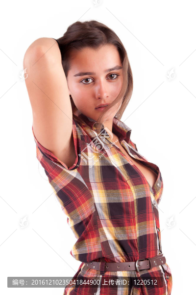 年輕漂亮的女人擺姿勢(shì)