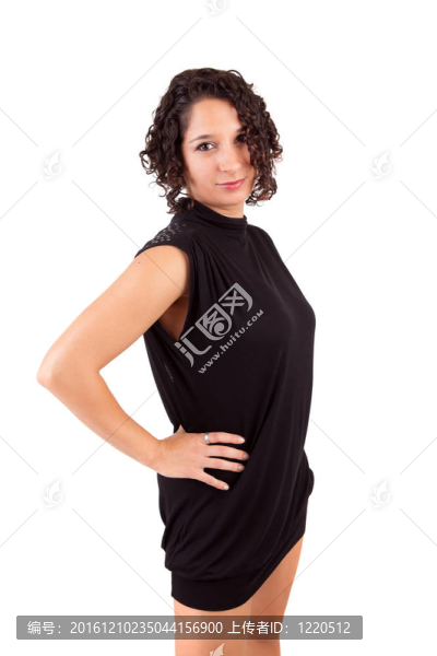 年輕漂亮的女人擺姿勢(shì)