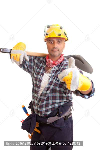 快樂的建筑工人