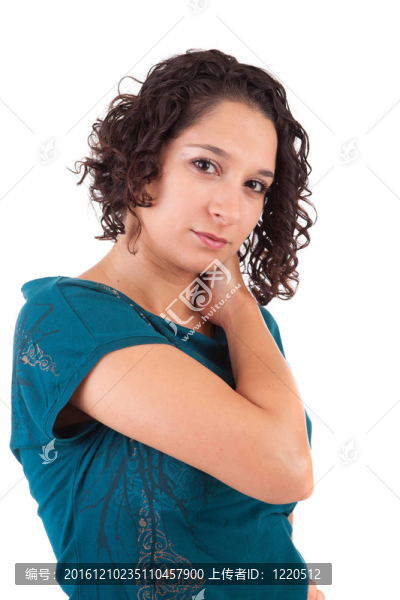 年輕漂亮的女人擺姿勢(shì)