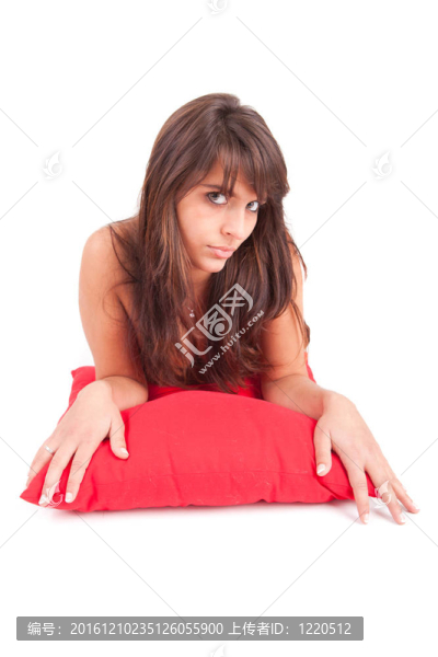 年輕美麗的女人肖像