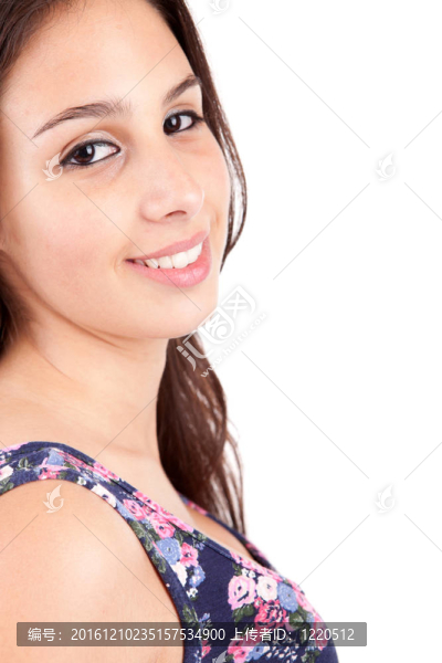 年輕美麗的女人肖像