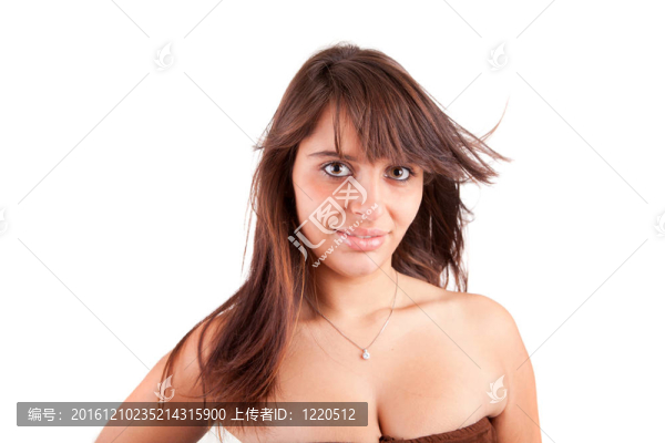 年輕美麗的女人肖像