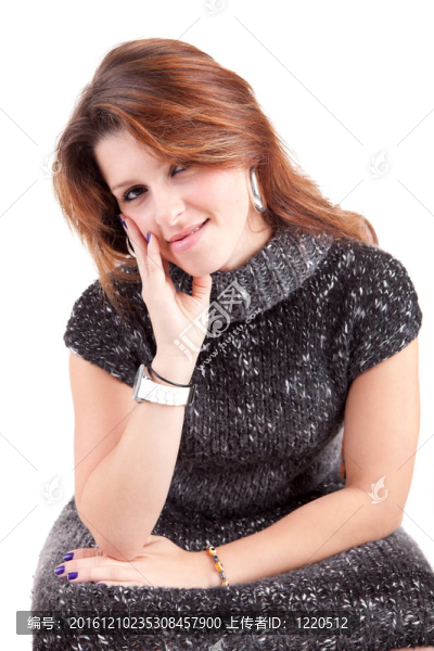 坐在椅子上的美女