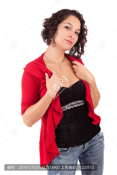 年輕漂亮的女人擺姿勢