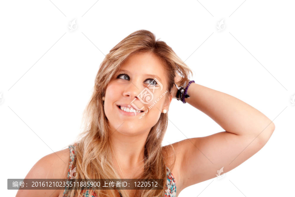 年輕休閑女性肖像