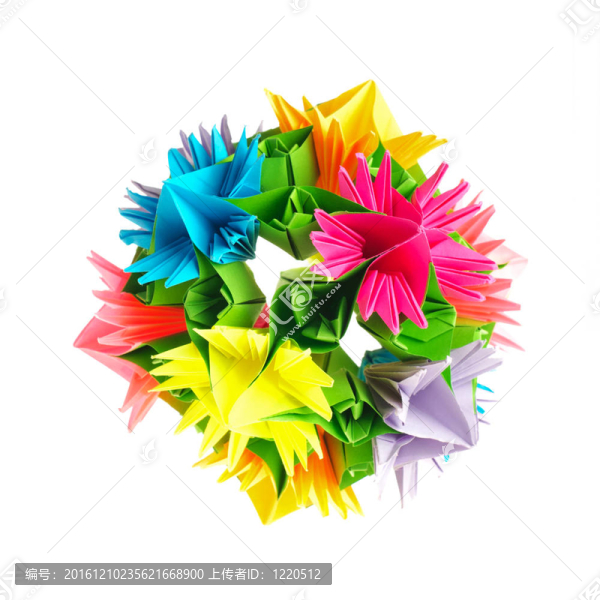 kusudama折紙花