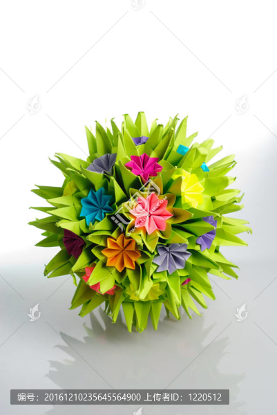 kusudama折紙花