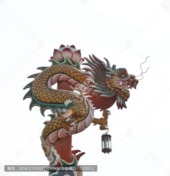 中國式龍雕像