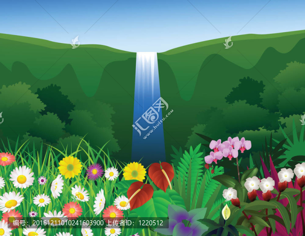 美麗的森林背景