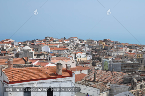 Monte,Sant,Angelo全景。普利亞。意大利.