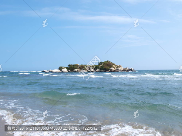 藍(lán)色海洋中的島嶼