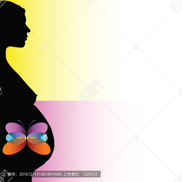 孕婦用蝴蝶肚子