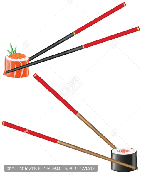 壽司和筷子
