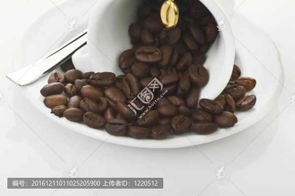 帶金籽的咖啡杯
