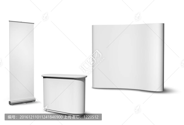 空白的展覽器材