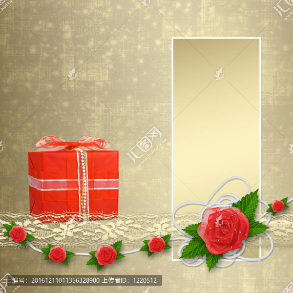 邀請或祝賀與扣眼花邊卡