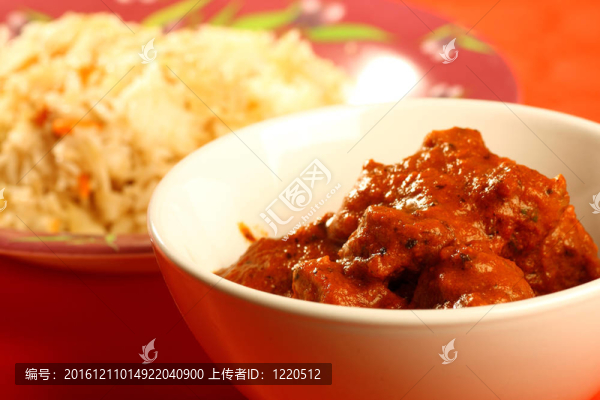 印度咖喱羊肉飯