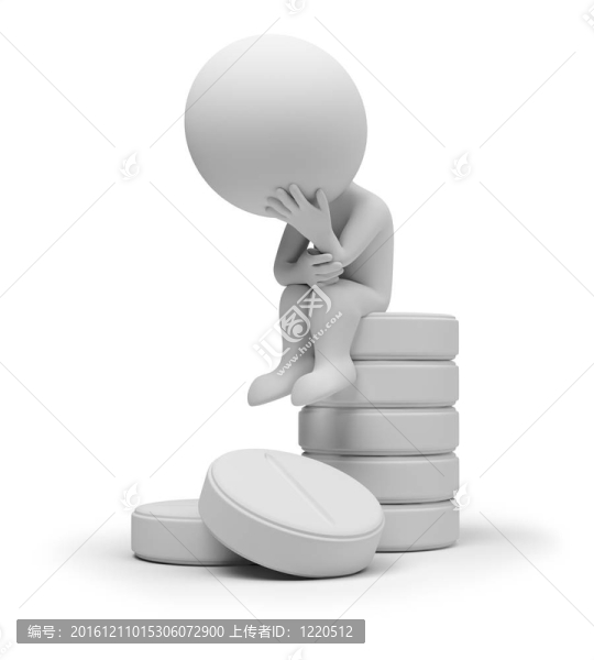 平板上的3D小人物