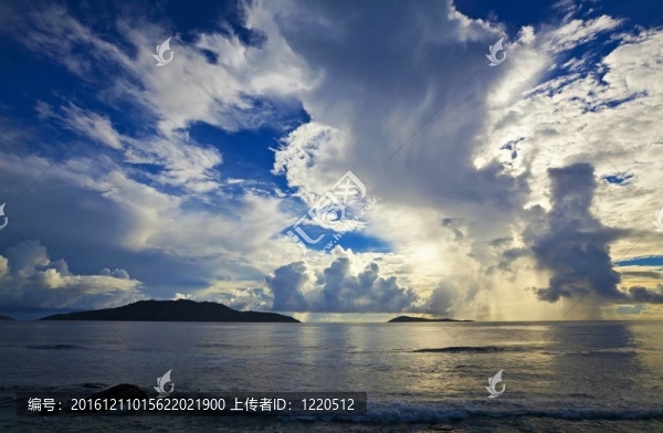 Cloudscape和海景觀