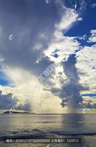 Cloudscape和海景觀