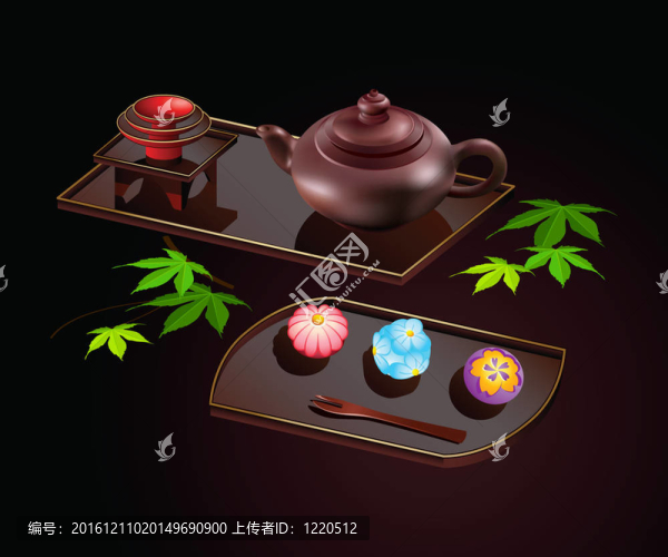 日本甜食和茶