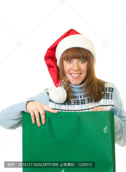 穿著克勞斯衣服的婦女