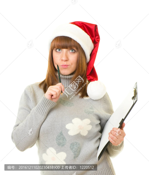 穿著克勞斯衣服的婦女