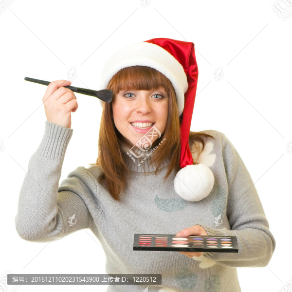 穿著克勞斯衣服的婦女