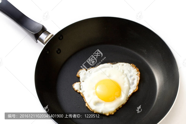 在煎鍋里煎雞蛋