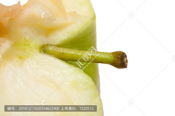 白色背景蘋(píng)果特寫(xiě)