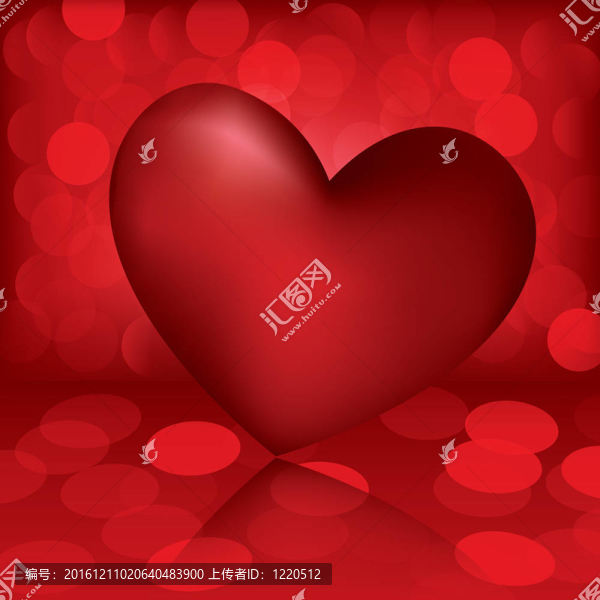 心。情人節(jié)卡片