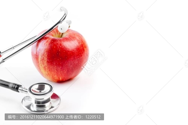 在紅蘋果醫(yī)用聽診器