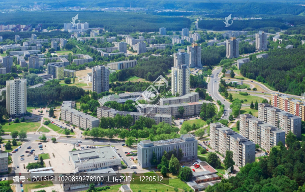 鳥眼觀維爾紐斯住宅區(qū)