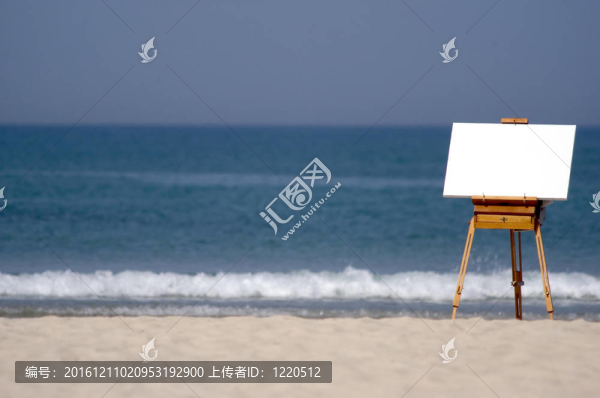 Beach上的空白畫(huà)布