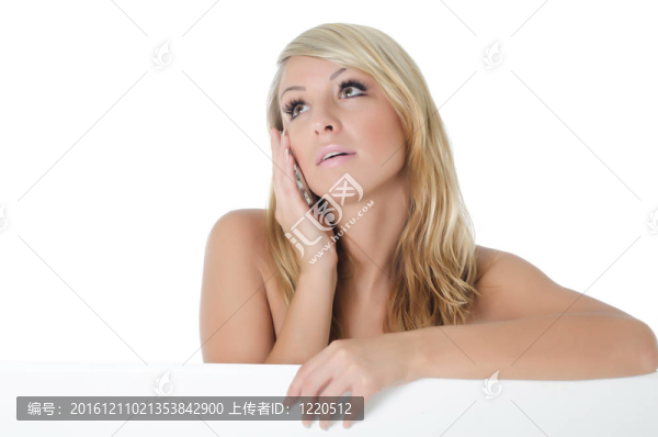 年輕漂亮女孩的畫像