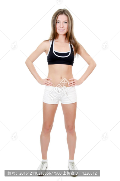 姿勢瑜伽的女孩