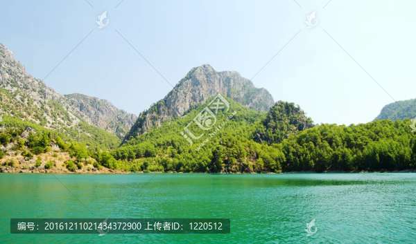 美麗的景色mounttain綠色峽谷