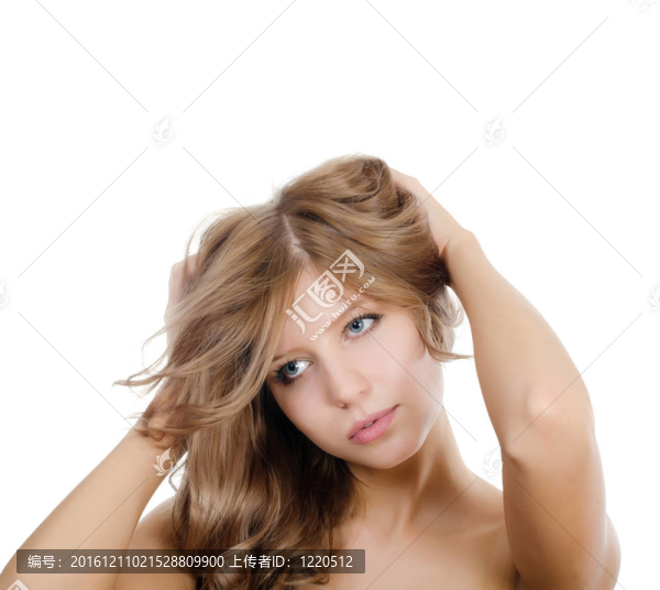 漂亮頭發(fā)女孩的肖像