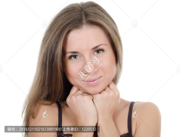 年輕漂亮女孩的畫像