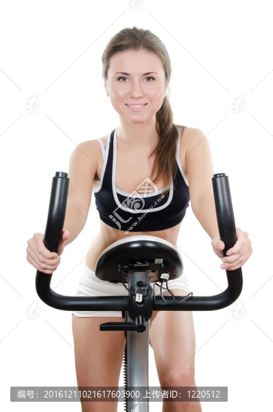 這個女孩是從事velosimulator