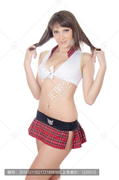 舞女在白色背景下孤立
