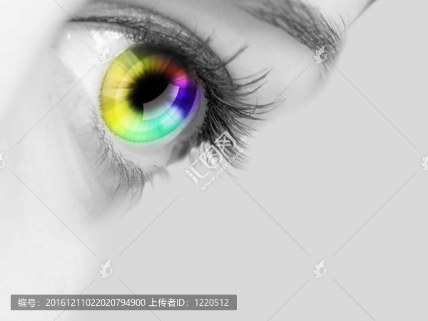 人類眼睛的特寫