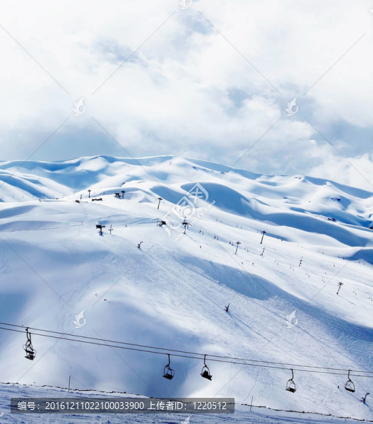 冬季山滑雪場(chǎng)